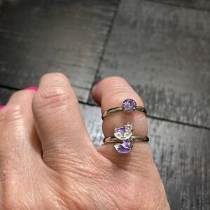 NWOT Adjustable Fox 2 Ring Set!